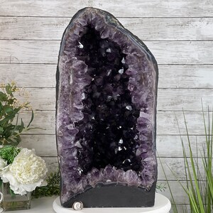 Extra Plus Quality Brazilian Amethyst Cathedral, 24” tall & 107.7 lbs #5601-0542 by Brazil Gems