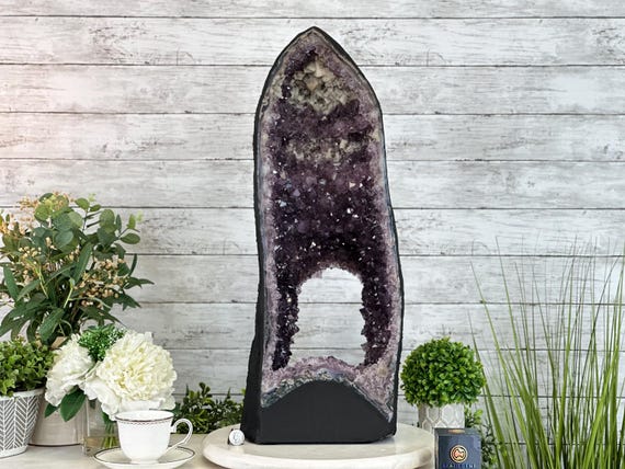 Extra Quality Open 2-sided Amethyst Cathedral 49.7 Lbs & 25.7