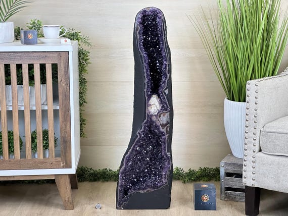 Super Quality Brazilian Amethyst Cathedral, 101.4 Lbs & 3 Feet 2