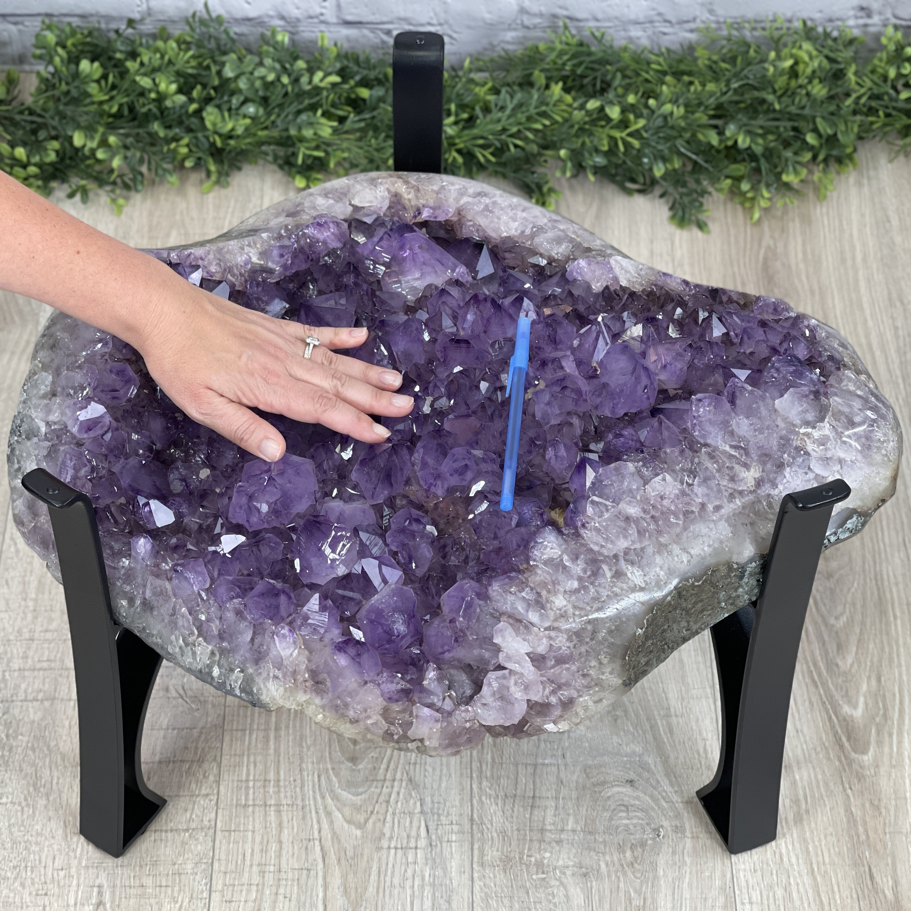 Extra Quality Brazilian Amethyst Coffee Table 103.6 Lbs 16 Tall
