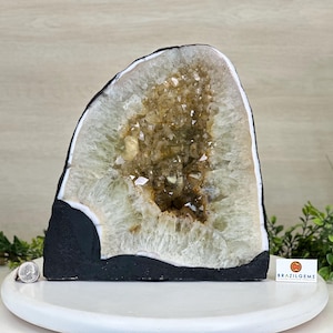 Standard Plus Quality Citrine Cathedral, 26.9 lbs & 10.6&quot; Tall #5603-0357 by Brazil Gems®