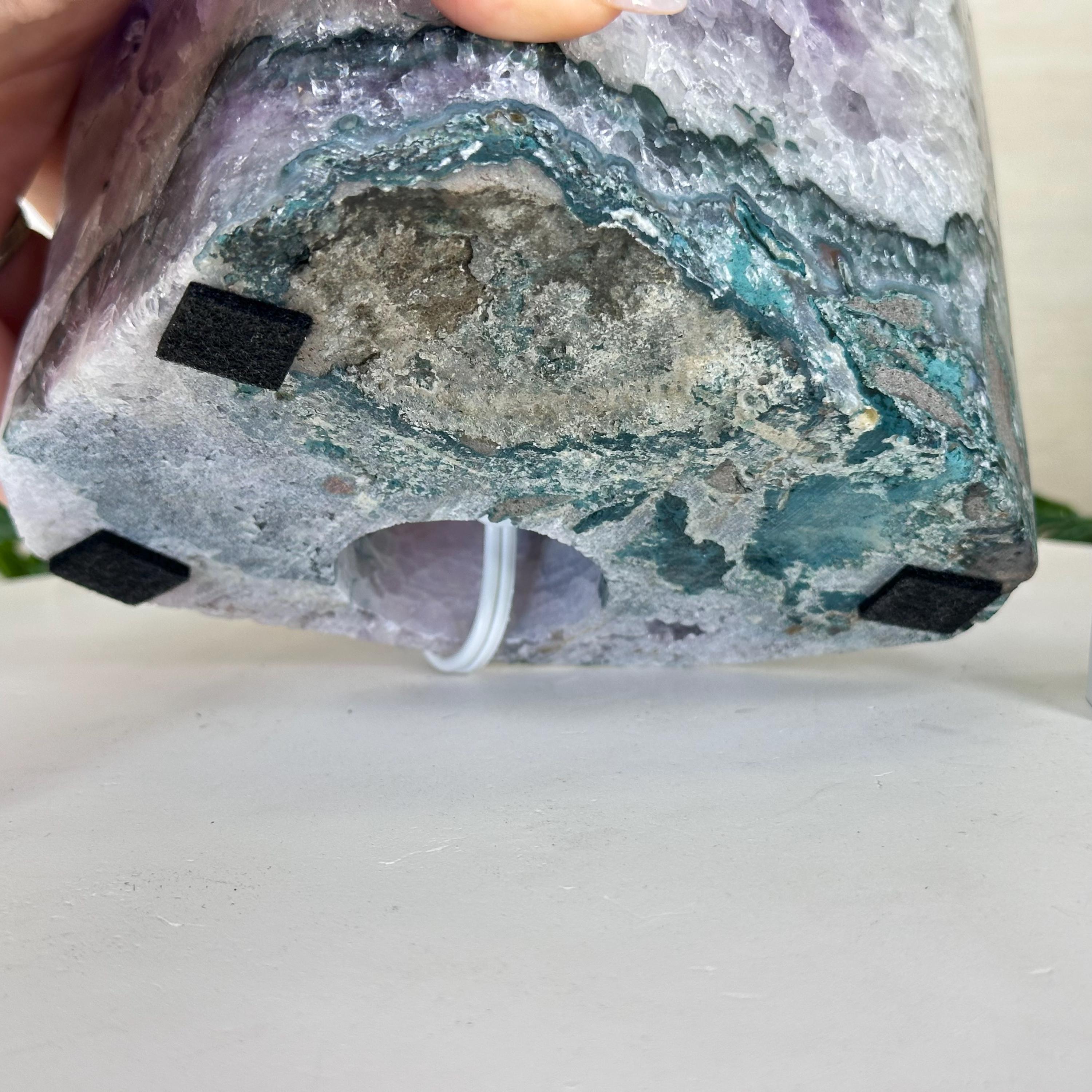 ドゥルーシーアメジストナイトライト 6.3ポンド、高さ5.1インチ