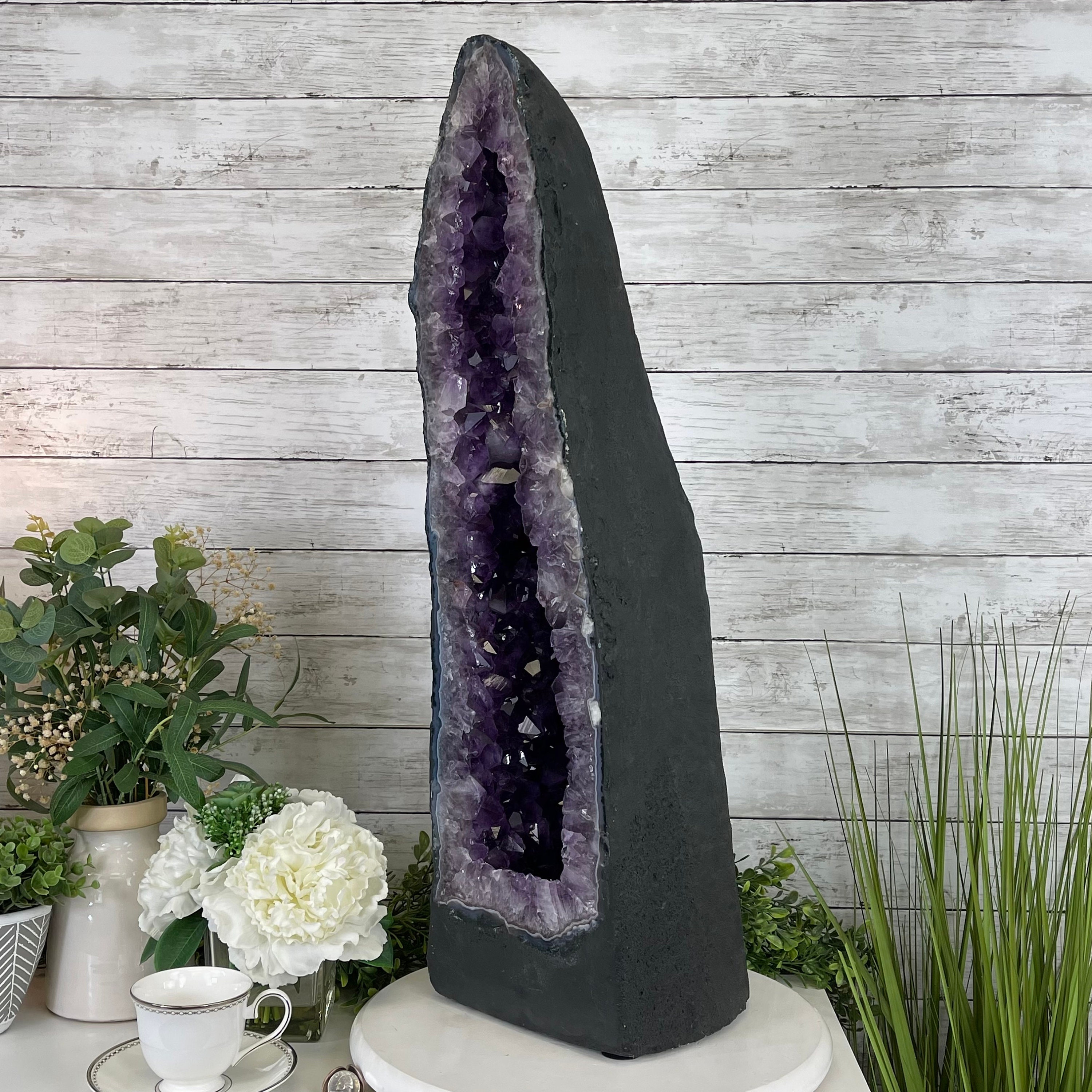 Extra Plus Quality Brazilian Amethyst Cathedral, 81.9 Lbs & 30