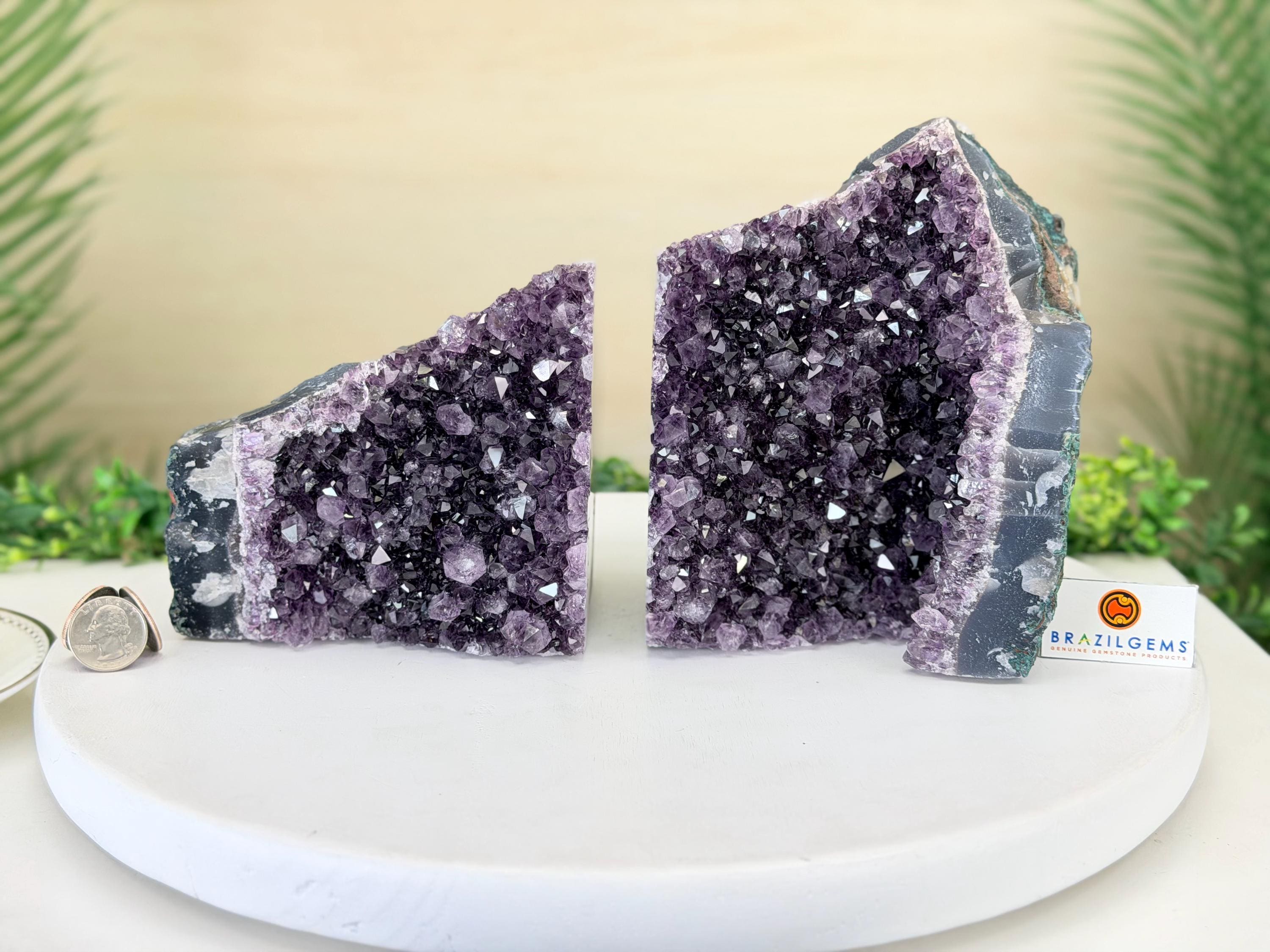 Amethyst Bookends - Etsy
