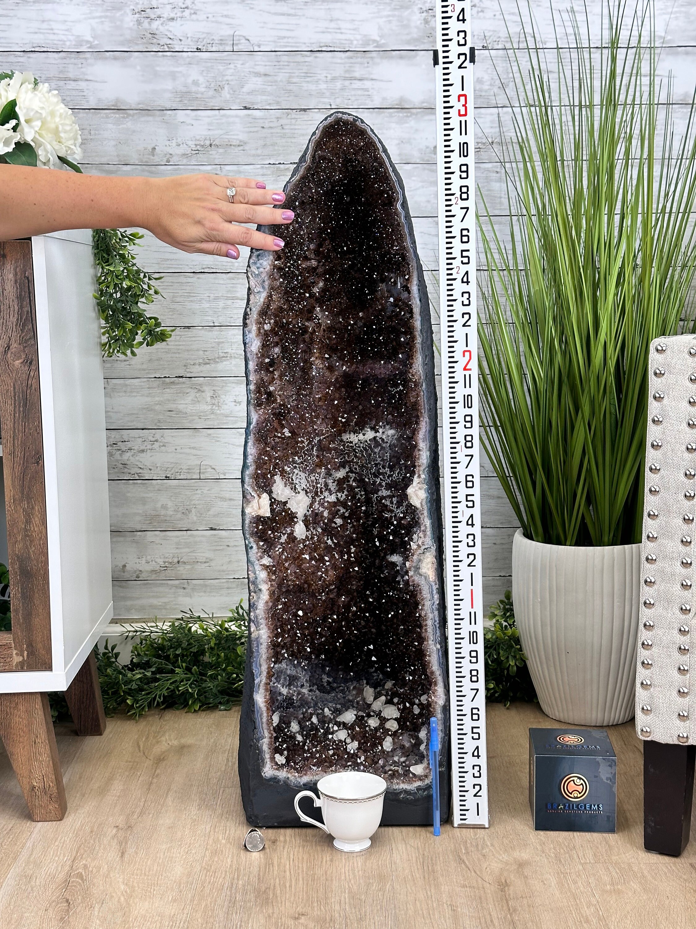 Extra Quality Brazilian Amethyst Cathedral, 131 lbs & 36