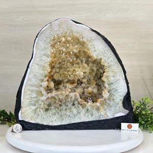 Standard Plus Quality Citrine Cathedral, 43 lbs & 12.2&quot; Tall #5603-0360 by Brazil Gems®