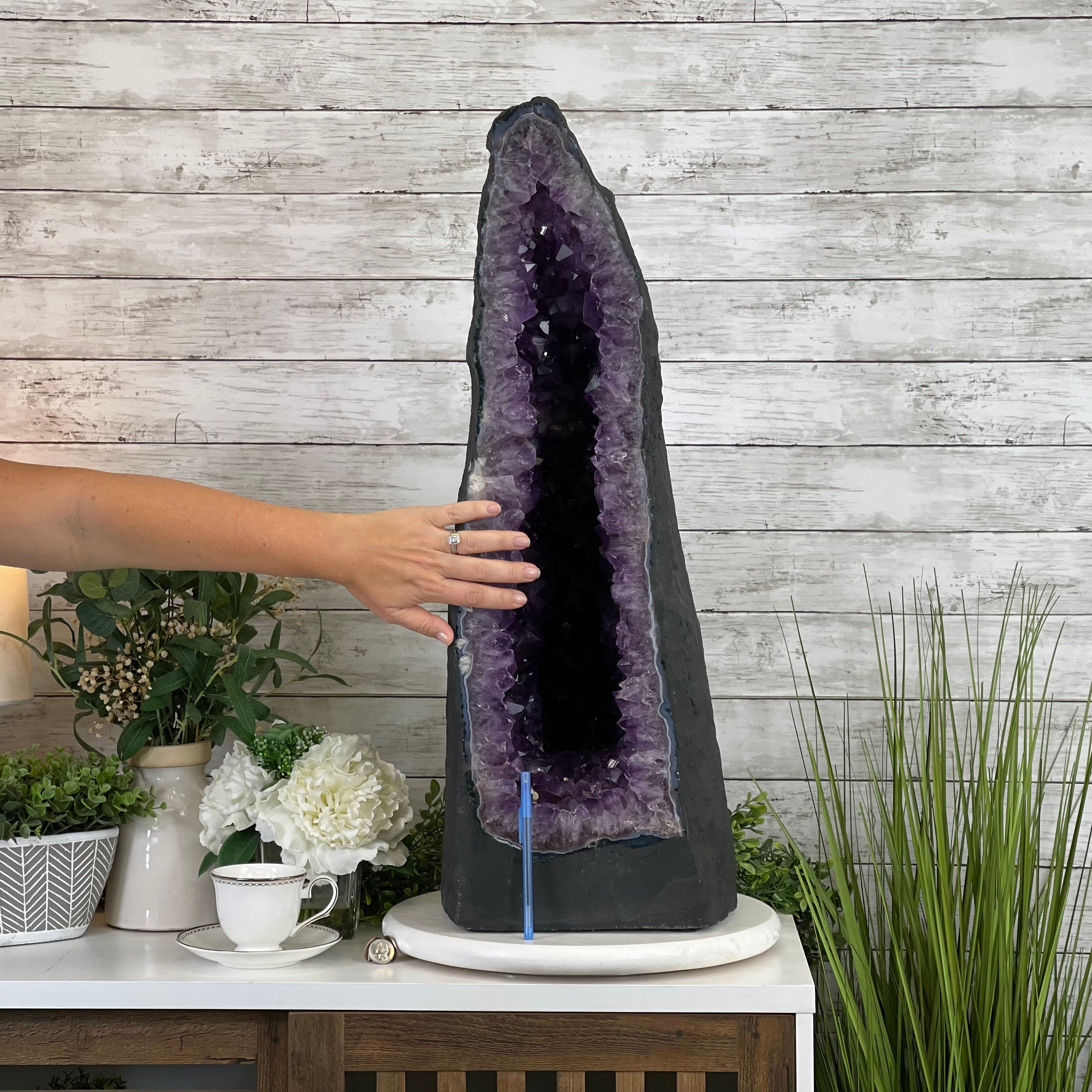 Extra Quality Brazilian Amethyst Cathedral, 125.7 Lbs & 29.75