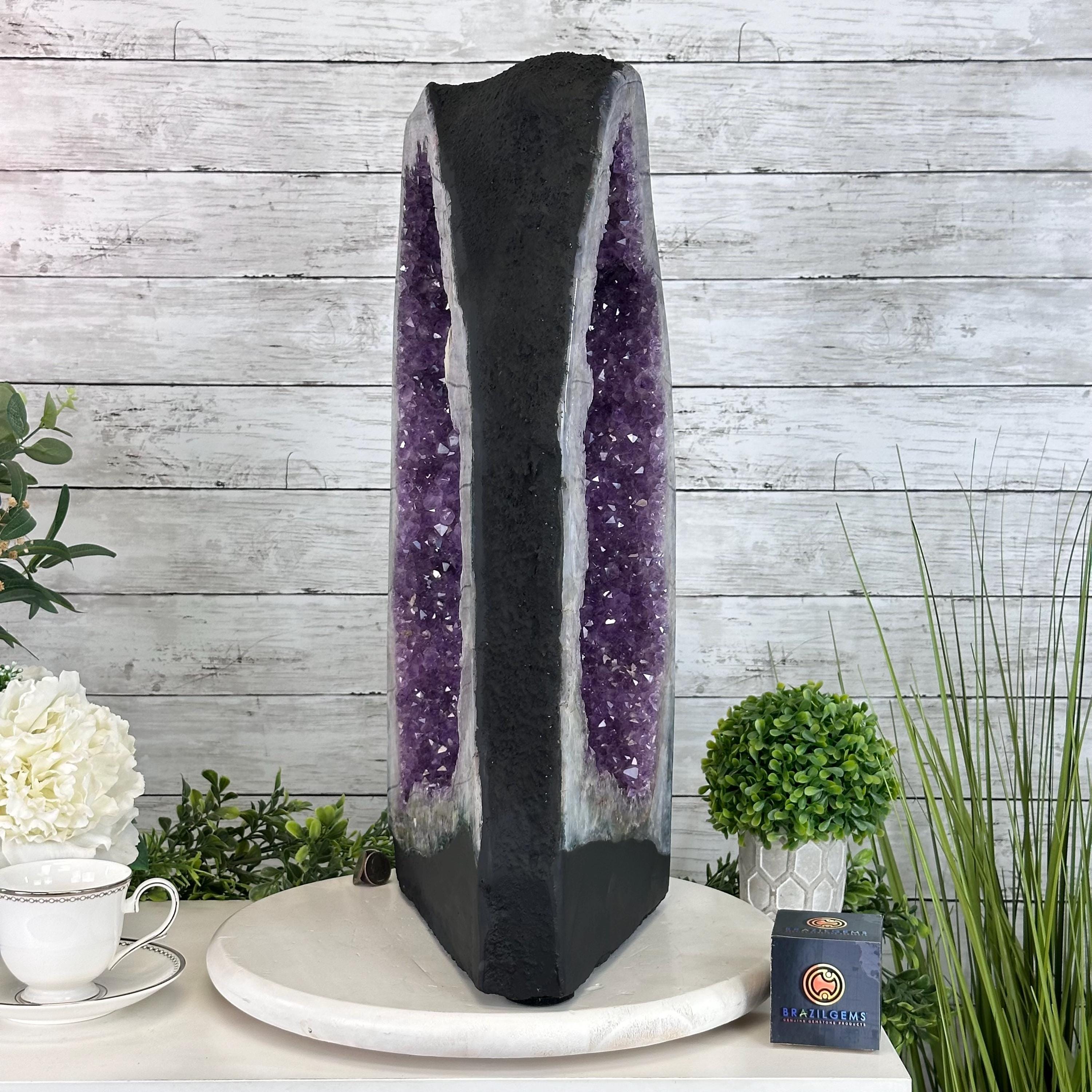 Extra Quality Open 2-sided Amethyst Cathedral 52.6 Lbs & 21.8