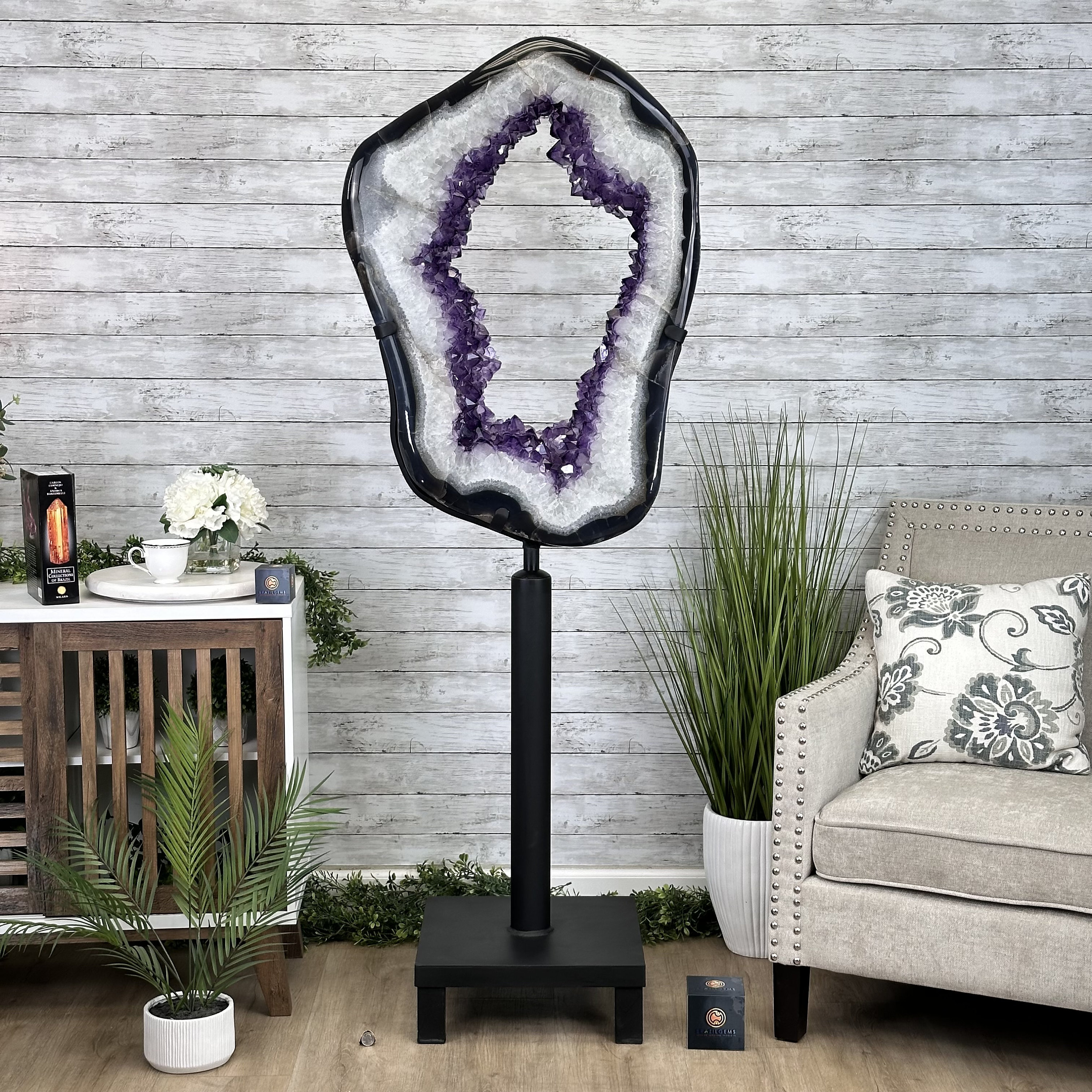 Super Quality Amethyst Portal, Rotating Stand, 185 Lbs & 71