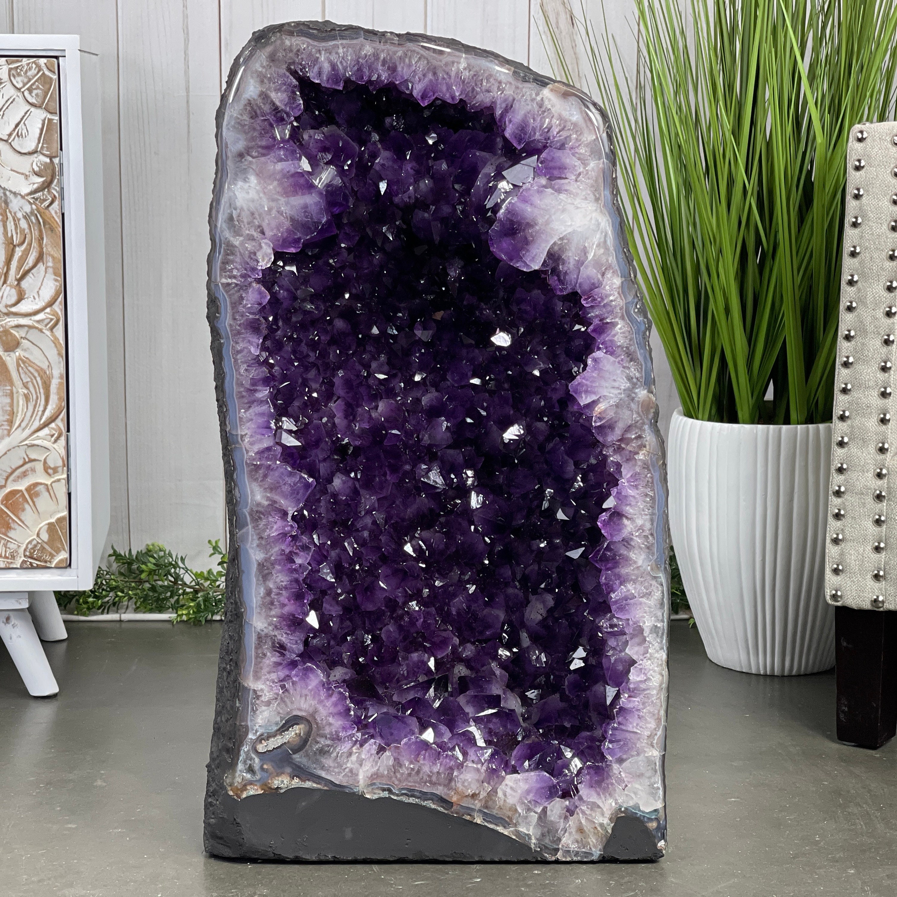 Super Quality Brazilian Amethyst Cathedral, 29” Tall & 185.2 Lbs