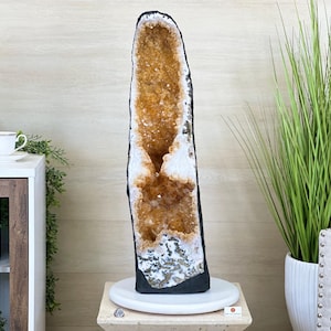 Large Extra Quality Citrine Cathedral, 66.2 lbs & 31.4&quot; Tall #5603-0403 by Brazil Gems®