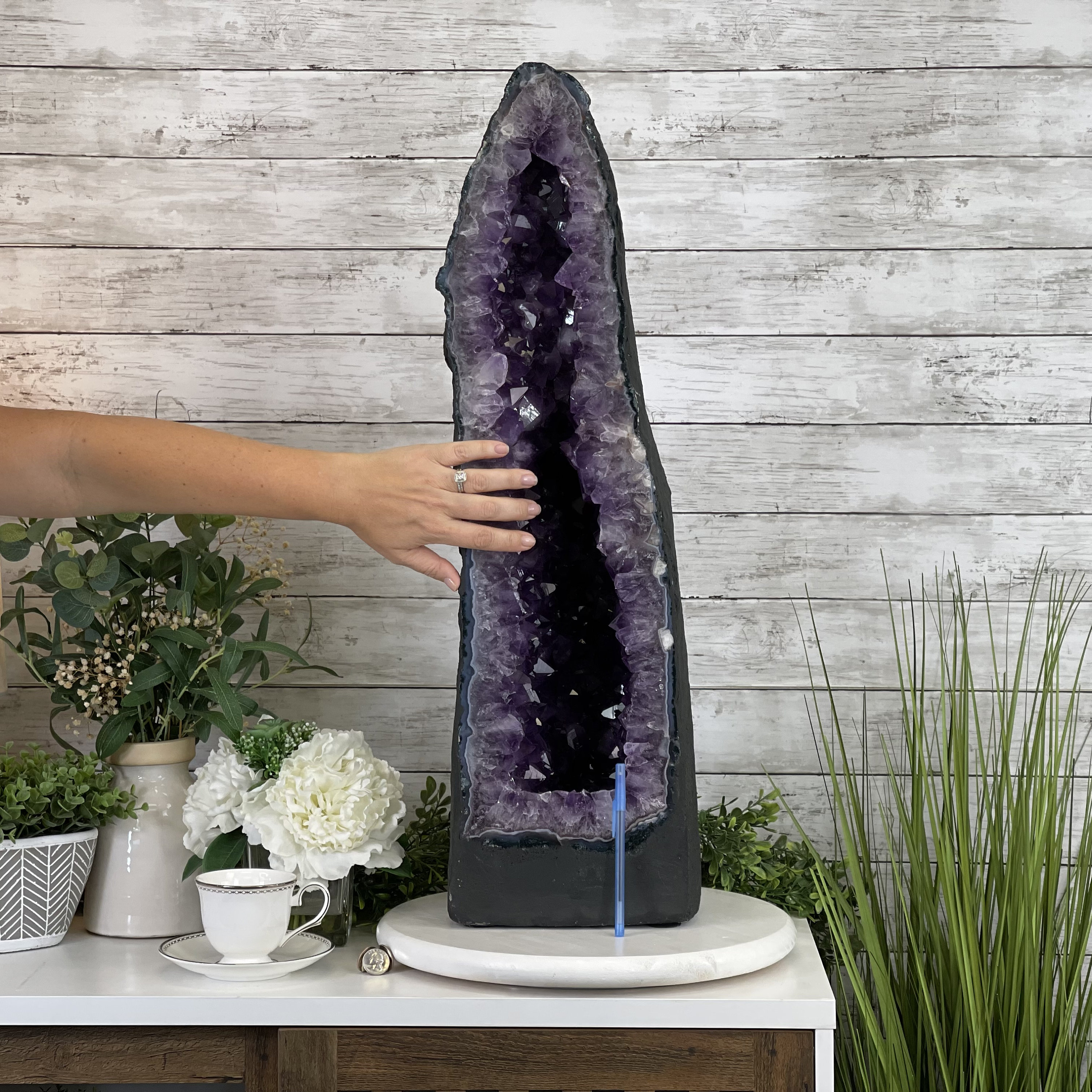 Extra Plus Quality Brazilian Amethyst Cathedral, 81.9 Lbs & 30