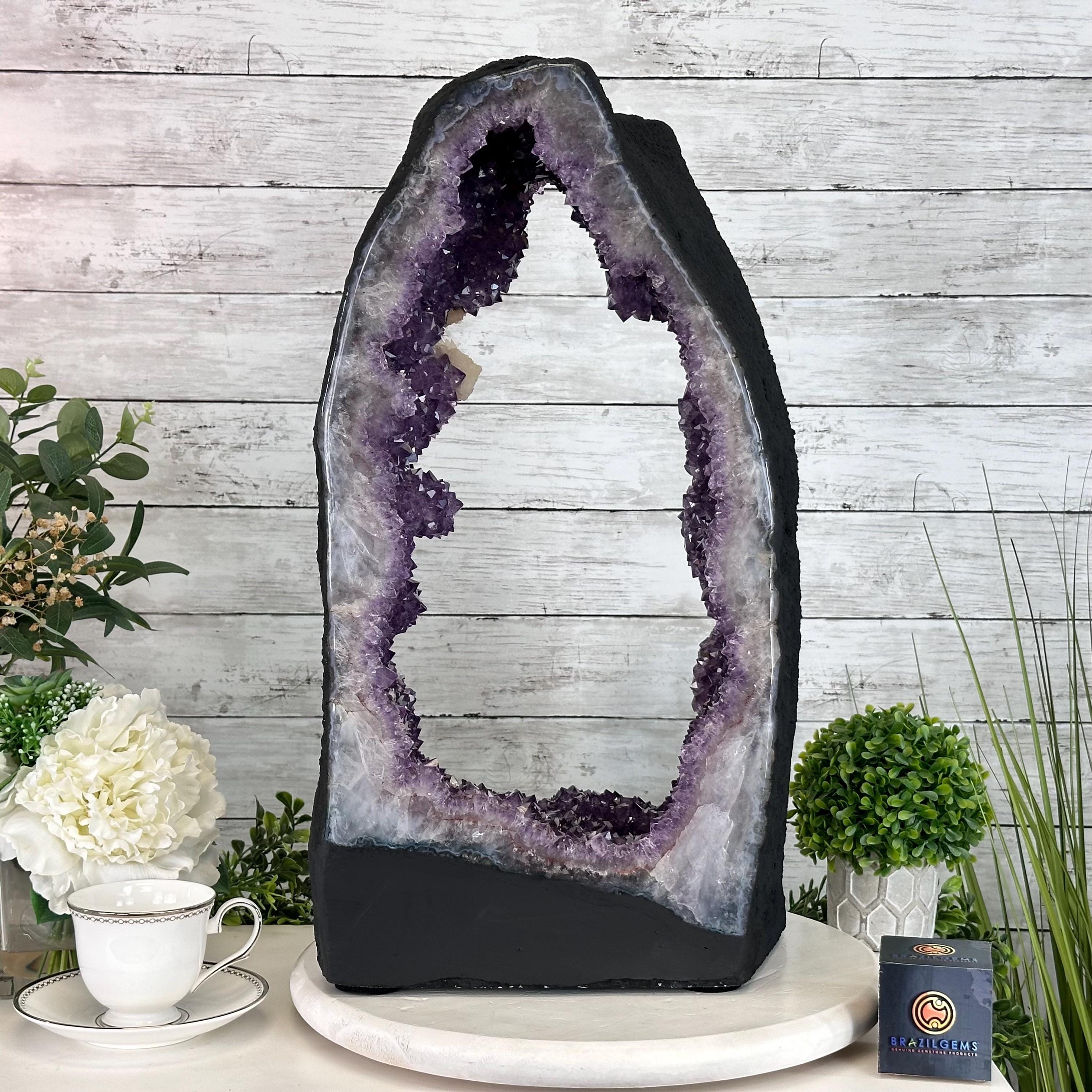 Extra Quality Open 2-sided Amethyst Cathedral 52.6 Lbs & 21.8