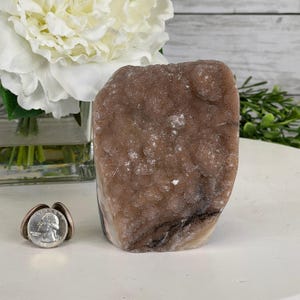 Extra Quality Pink Amethyst Cluster w/ flat bottom, 4.25&quot; Tall #5611-0351 by Brazil Gems®