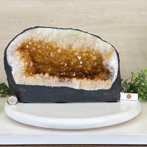 Extra Quality Citrine Cathedral, 24.9 lbs & 8.3&quot; Tall #5603-0384 by Brazil Gems®
