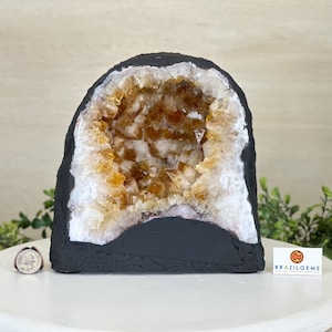 Extra Quality Citrine Cathedral, 15.8 lbs & 8.5&quot; Tall #5603-0374 by Brazil Gems®