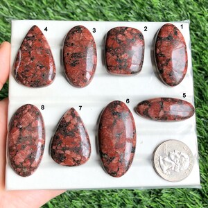 Red Jasper Cabochon, Healing Gemstone For Jewelry and Craft Making, Hand Polished Cabs, Birthstone Jewelry Lot-313
