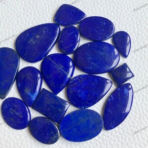 Cabochão de lápis-lazúli natural, lote de atacado, formatos e tamanhos variados, lápis-lazúli de alta qualidade para joalheria e artesanato