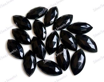 Black Onyx Fancy 8x12mm-14x22mm Free Form Rosecut Lot ~ Natural