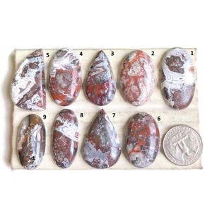 Verrückte Spitze Achat Cabochon, gute Qualität Spitze Achat Edelstein für Schmuck und Handwerk machen, handgemachte Cabochon, Heilstein LOT-31