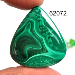 Incroyable cabochon de pierres précieuses de malachite, pierre semi-précieuse naturelle pour la fabrication de bijoux, cabochons polis à la main, cadeau pour elle