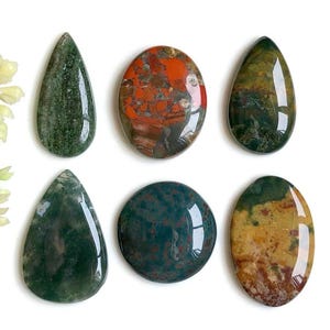 Cabochon di pietra preziosa di pietra del sangue, bellissima pietra preziosa semipreziosa di pietra del sangue per la creazione di gioielli, cabochon lucidati a mano, pietra preziosa sciolta