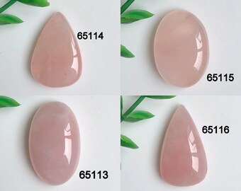 Rose Quartz Cabochon,Beautiful Rose Quartz Gemstone For Jewelry Making, Handmade Cabochon, Healing Gemstone