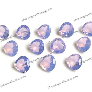 Lavender Quartz Faceted Gemstone, 10mm Approx Step Cut 10Pcs Lot Pear Shape Lavender Quartz Loose Gemstone For Western Style Jewelry Making