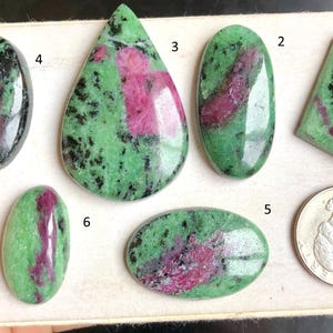 Robijn robijn fuchsiet cabochon, fantastische kwaliteit robijn fuchsiet edelsteen voor het maken van sieraden, handgemaakte cabochon, losse edelsteen LOT-100