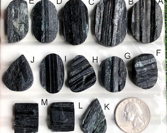 Black Tourmaline Druzy Cabochon, Best Quality Tourmaline Druzy Gemstone For Jewelry Making, Hand Polished Cabs, Healing Gemstone Lot-442