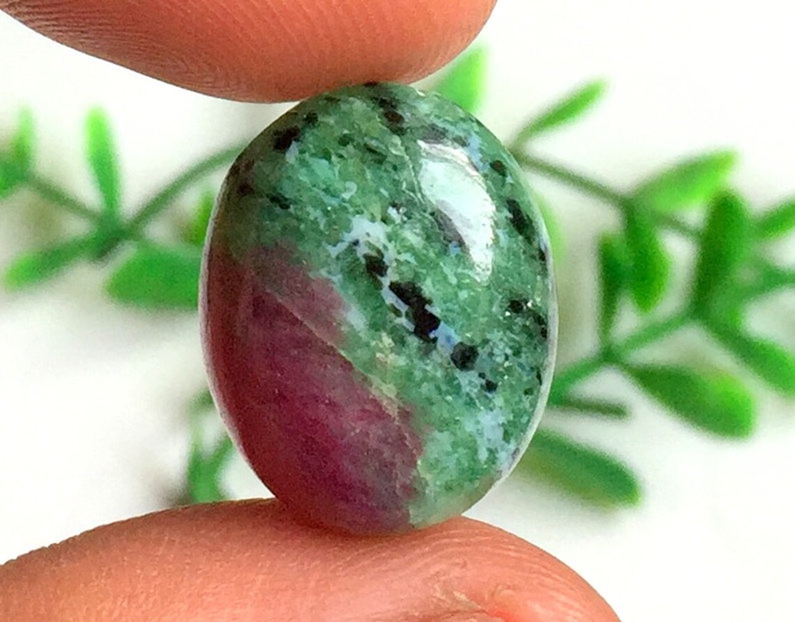 Ruby Zoisite Cabochon Natural Ruby Zoisite Gemstone For Etsy