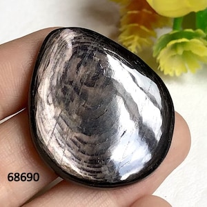 Cabochon di iperstene, splendida pietra preziosa di iperstene, per la creazione di gioielli, cabochon fatti a mano, ciondolo avvolto con filo metallico