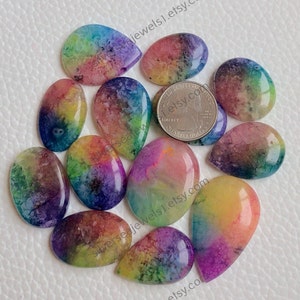 Natuurlijke zonnekwarts cabochon groothandel, mix vormen en maten, prachtig zonnekwarts voor sieraden en ambachten