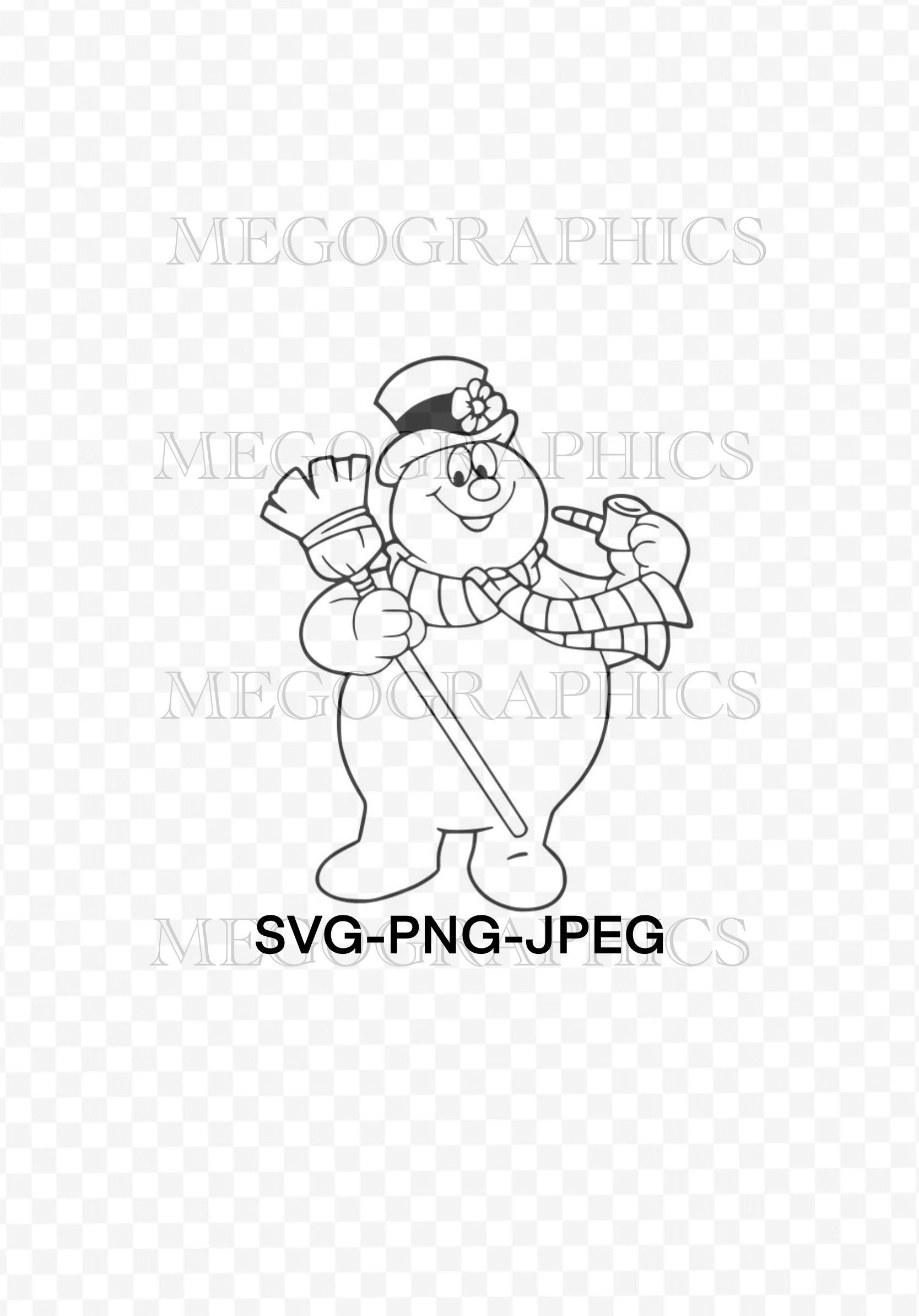 Frosty the Snowman Digital Download SVG PNG Christmas File - Etsy