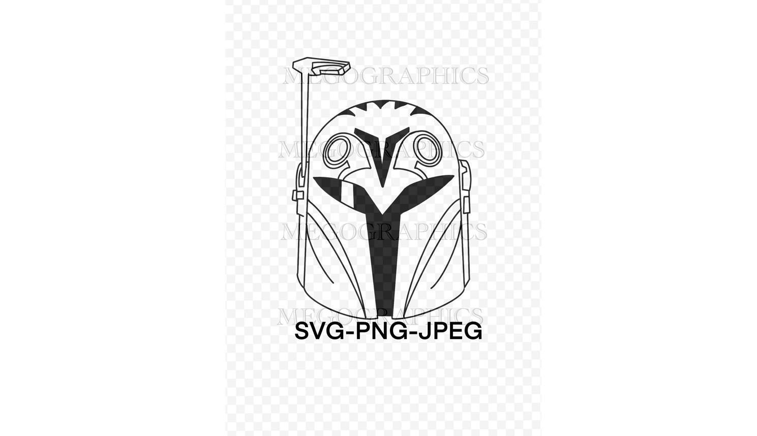 Bo Katan Helmet Digital Download SVG JPEG PNG Cricut Etsy Australia