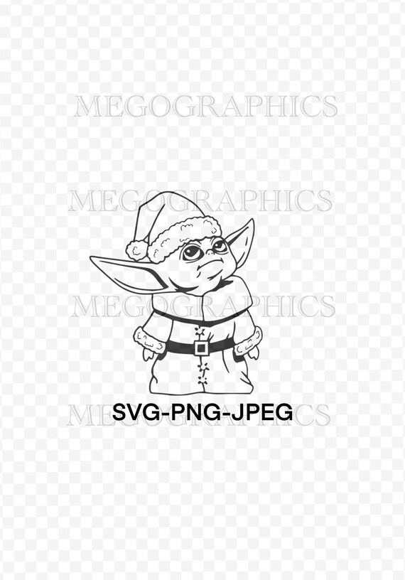 Grogu the Mandalorian SVG Christmas 