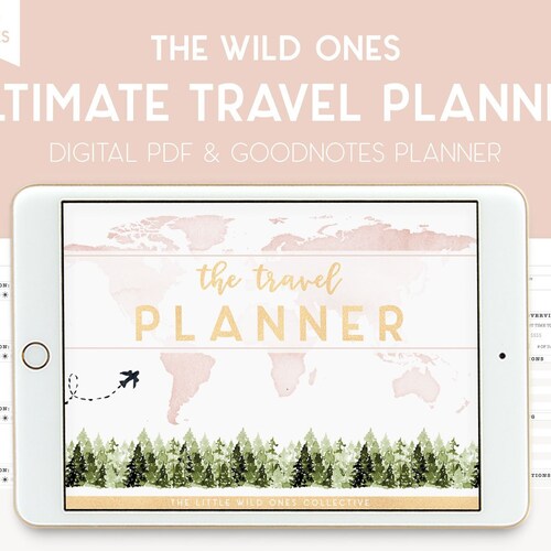 The Ultimate Digital Travel Planner Goodnotes Planner Ipad Etsy