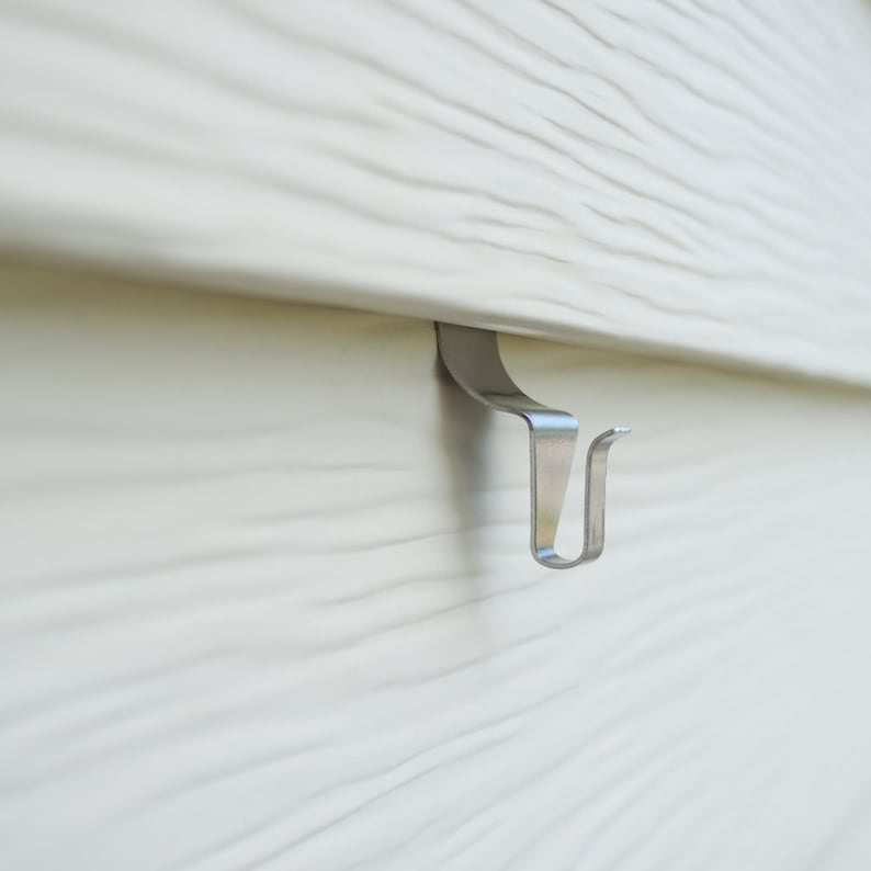 Eatelle Nohole Needed Vinyl Siding Hooks, Heavy Duty Stainless Steel