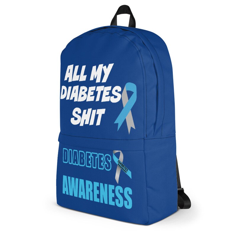 Diabetes Awareness Backpack Diabetes Bag Diabetes School Bag Diabetes Mom T1D Diabetes Apparel Diabetes Gifts Diabetes Knapsack
