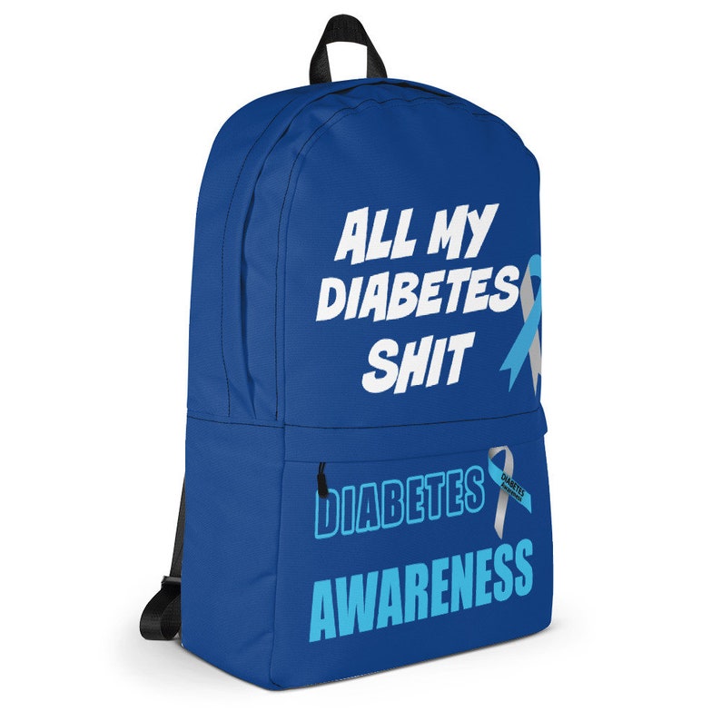 Diabetes Awareness Backpack Diabetes Bag Diabetes School Bag Diabetes Mom T1D Diabetes Apparel Diabetes Gifts Diabetes Knapsack