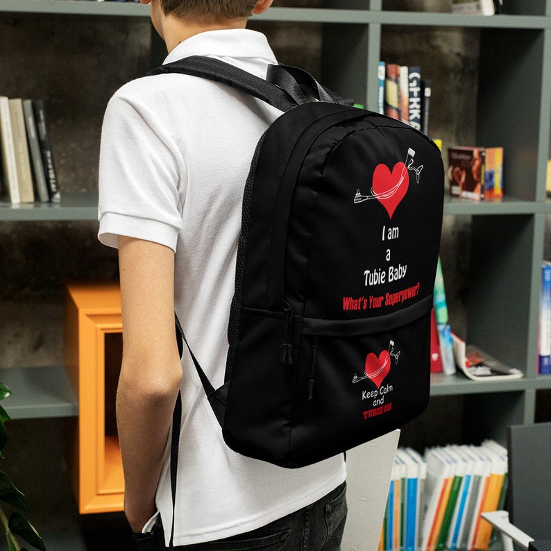 Tubie Backpack Feeding Tube Awareness Bag Feeding Tube Backpack Special Needs Mom Bag To Hold Feeding Tube Pump Tubie Mama Tubie Mom