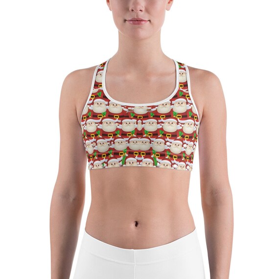 christmas sports bra