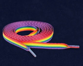 Rainbow Pride Shoelaces