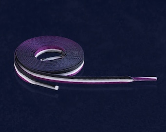 Asexual Pride Shoelaces