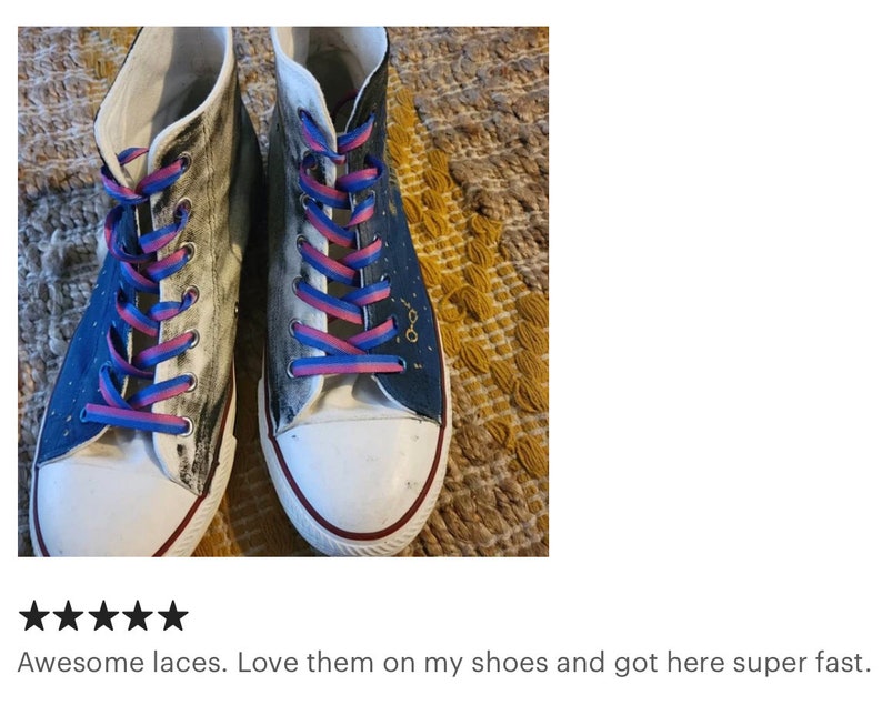 Bisexual Pride Shoelaces image 9