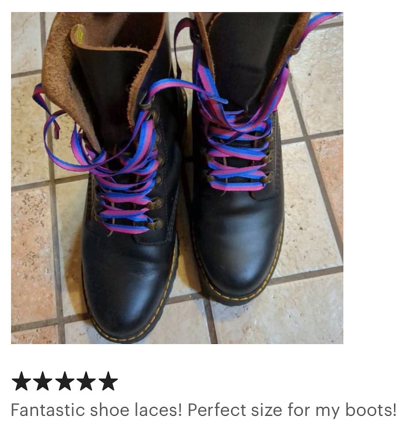 Bisexual Pride Shoelaces image 10