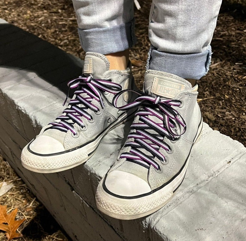 Asexual Pride Shoelaces image 3