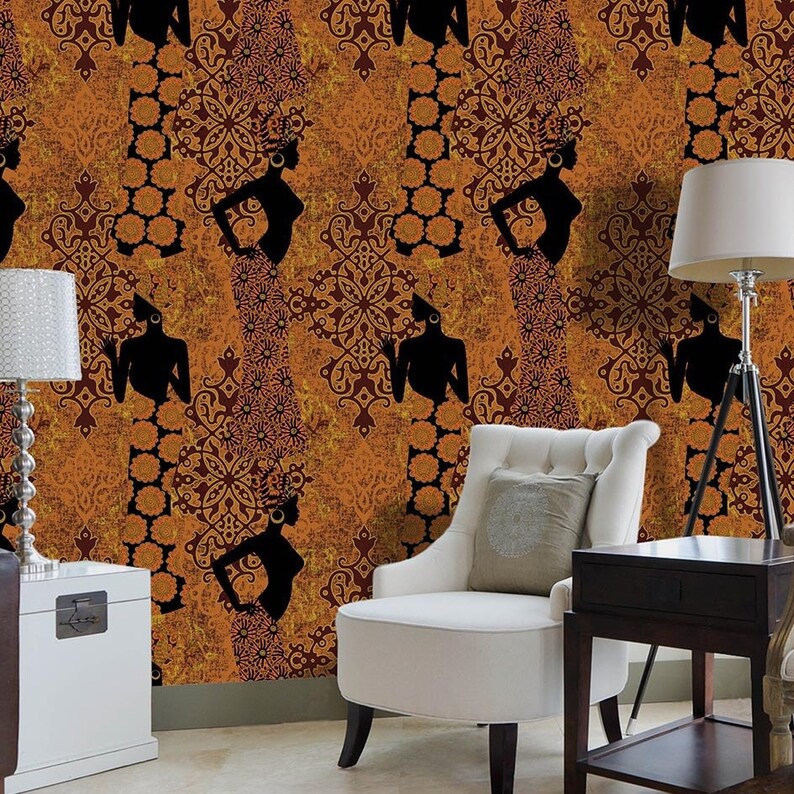 Africaninspired Wallpaper 180gsm nonwoven paste the wall Africaninspired Wallpaper 180gsm nonwoven paste the wall
