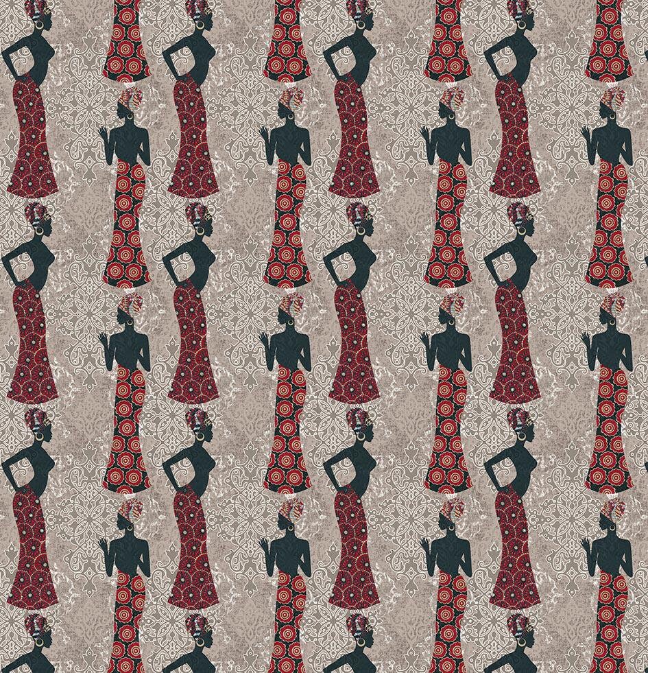 Africaninspired Wallpaper 180gsm nonwoven paste the wall Etsy