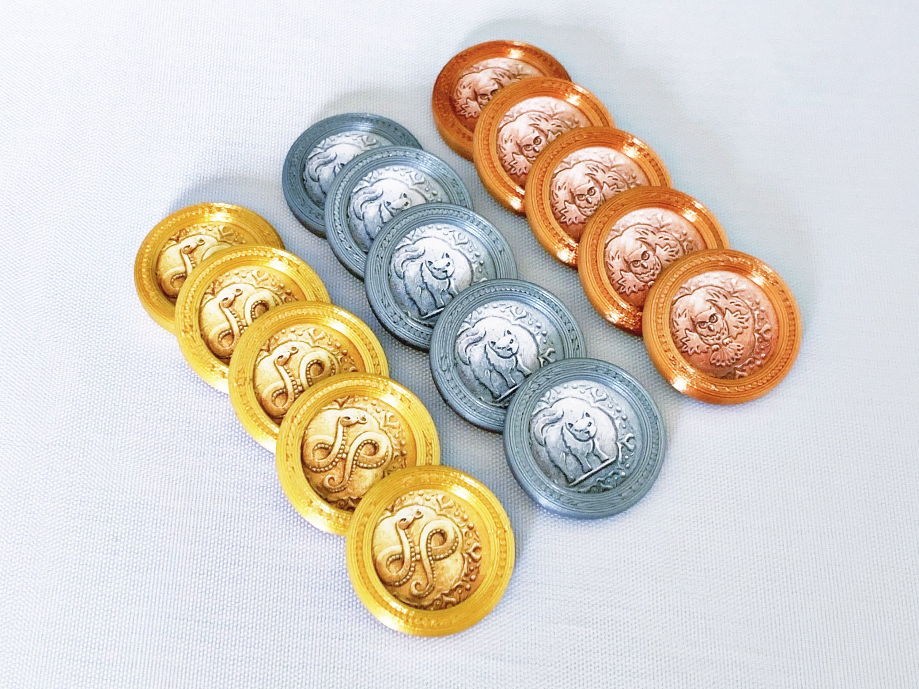 Deluxe Witch Coin Token Shields for Quacks of Quedlinburg- Herb Witches Expansion- Removable, Double-Sided
